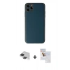 MARSİLYAN™- iPhone 11 Pro Max Kılıf Yadigar Klasik - Siyah Seramik Nano Ekran Koruyucu + Pers Alüminyum Kamera Lens - SH