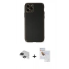 MARSİLYAN™- iPhone 11 Pro Max Kılıf Yadigar Klasik - Siyah Seramik Nano Ekran Koruyucu + Pers Alüminyum Kamera Lens - SH