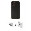 MARSİLYAN™- iPhone 11 Pro Max Kılıf Yadigar Klasik - Siyah Seramik Nano Ekran Koruyucu + Pers Alüminyum Kamera Lens - YL
