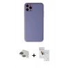 MARSİLYAN™- iPhone 11 Pro Max Kılıf Yadigar Klasik - Siyah Seramik Nano Ekran Koruyucu + Pers Alüminyum Kamera Lens - YL
