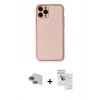 MARSİLYAN™- iPhone 11 Pro Max Kılıf Yadigar Klasik - Siyah Seramik Nano Ekran Koruyucu + Pers Alüminyum Kamera Lens - YL