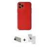 MARSİLYAN™- iPhone 11 Pro Max Kılıf Yadigar Klasik - Siyah Seramik Nano Ekran Koruyucu + Rainbow Kamera Lens Koruma Cam - YL