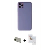 MARSİLYAN™- iPhone 11 Pro Max Kılıf Yadigar Klasik - Siyah Seramik Nano Ekran Koruyucu + Rainbow Kamera Lens Koruma Cam - YL
