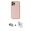 MARSİLYAN™- iPhone 11 Pro Max Kılıf Yadigar Klasik - Siyah Seramik Nano Ekran Koruyucu + Rainbow Kamera Lens Koruma Cam - YL