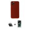 MARSİLYAN™- iPhone 11 Pro Max Kılıf Yadigar Yansıma Serisi - Şeffaf 360 Full Body Arka Koruyucu + Kamera Lens Koruma Cam - SF