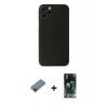 MARSİLYAN™- iPhone 11 Pro Max Kılıf Yadigar Yansıma Serisi - Şeffaf 360 Full Body Arka Koruyucu + Metal Kamera Lens Koruma Cam - SH