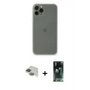 MARSİLYAN™- iPhone 11 Pro Max Kılıf Yadigar Yansıma Serisi - Şeffaf 360 Full Body Arka Koruyucu + Pers Alüminyum Kamera Lens - YL
