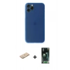 MARSİLYAN™- iPhone 11 Pro Max Kılıf Yadigar Yansıma Serisi - Şeffaf 360 Full Body Arka Koruyucu + Renkli Kamera Lens Koruma Cam - YL