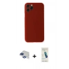 MARSİLYAN™- iPhone 11 Pro Max Kılıf Yadigar Yansıma Serisi - Şeffaf Pasifik Cam Ekran Koruyucu + Lacivert Pers Alüminyum Kamera Lens