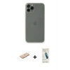 MARSİLYAN™- iPhone 11 Pro Max Kılıf Yadigar Yansıma Serisi - Şeffaf Pasifik Cam Ekran Koruyucu + Renkli Kamera Lens Koruma Cam - MI