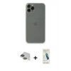 MARSİLYAN™- iPhone 11 Pro Max Kılıf Yadigar Yansıma Serisi - Şeffaf Pasifik Cam Ekran Koruyucu + Pers Alüminyum Kamera Lens - YL