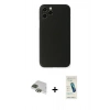MARSİLYAN™- iPhone 11 Pro Max Kılıf Yadigar Yansıma Serisi - Şeffaf Pasifik Cam Ekran Koruyucu + Pers Alüminyum Kamera Lens - YL