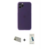 MARSİLYAN™- iPhone 11 Pro Max Kılıf Yadigar Yansıma Serisi - Şeffaf Pasifik Cam Ekran Koruyucu + Rainbow Kamera Lens Koruma Cam - GD
