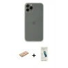 MARSİLYAN™- iPhone 11 Pro Max Kılıf Yadigar Yansıma Serisi - Şeffaf Pasifik Cam Ekran Koruyucu + Renkli Kamera Lens Koruma Cam - PE