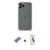 MARSİLYAN™- iPhone 11 Pro Max Kılıf Yadigar Yansıma Serisi - Şeffaf Pasifik Cam Ekran Koruyucu + Shine Kamera Lens Koruma Cam - GS