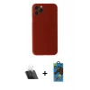 MARSİLYAN™- iPhone 11 Pro Max Kılıf Yadigar Yansıma Serisi - Siyah 18D Cam Ekran Koruyucu + Şeffaf Kamera Lens Koruma Cam