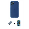 MARSİLYAN™- iPhone 11 Pro Max Kılıf Yadigar Yansıma Serisi - Siyah 18D Cam Ekran Koruyucu + Metal Kamera Lens Koruma Cam - SH