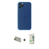 MARSİLYAN™- iPhone 11 Pro Max Kılıf Yadigar Yansıma Serisi - Siyah 20D Premium Cam Ekran Koruyucu + Rainbow Kamera Lens Koruma Cam - GD