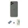 MARSİLYAN™- iPhone 11 Pro Max Kılıf Yadigar Yansıma Serisi - Siyah 20D Premium Cam Ekran Koruyucu + Shine Kamera Lens Koruma Cam - MI