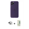 MARSİLYAN™- iPhone 11 Pro Max Kılıf Yadigar Yansıma Serisi - Siyah 20D Premium Cam Ekran Koruyucu + Pers Alüminyum Kamera Lens - SH