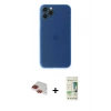 MARSİLYAN™- iPhone 11 Pro Max Kılıf Yadigar Yansıma Serisi - Siyah 20D Premium Cam Ekran Koruyucu + Pers Alüminyum Kamera Lens - KI
