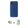 MARSİLYAN™- iPhone 11 Pro Max Kılıf Yadigar Yansıma Serisi - Siyah 20D Premium Cam Ekran Koruyucu + Pers Alüminyum Kamera Lens - YL