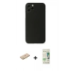 MARSİLYAN™- iPhone 11 Pro Max Kılıf Yadigar Yansıma Serisi - Siyah 20D Premium Cam Ekran Koruyucu + Renkli Kamera Lens Koruma Cam - SI