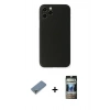 MARSİLYAN™- iPhone 11 Pro Max Kılıf Yadigar Yansıma Serisi - Siyah 34D Hayalet Izgaralı Cam + Metal Kamera Lens Koruma Cam - GS