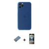 MARSİLYAN™- iPhone 11 Pro Max Kılıf Yadigar Yansıma Serisi - Siyah 34D Hayalet Izgaralı Cam + Metal Kamera Lens Koruma Cam - GS