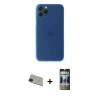 MARSİLYAN™- iPhone 11 Pro Max Kılıf Yadigar Yansıma Serisi - Siyah 34D Hayalet Izgaralı Cam + Rainbow Kamera Lens Koruma Cam - YL