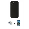 MARSİLYAN™- iPhone 11 Pro Max Kılıf Yadigar Yansıma Serisi - Siyah 34D Izgaralı Cam + Pers Alüminyum Kamera Lens - LT