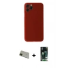 MARSİLYAN™- iPhone 11 Pro Max Kılıf Yadigar Yansıma Serisi - Siyah 360 Mat Full Body Arka Koruyucu + Rainbow Kamera Lens Koruma Cam - YL