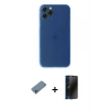 MARSİLYAN™- iPhone 11 Pro Max Kılıf Yadigar Yansıma Serisi - Siyah 3D Antistatik Hayalet Cam Ekran Koruyucu + Shine Kamera Lens Koruma Cam - SABE