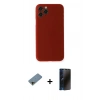 MARSİLYAN™- iPhone 11 Pro Max Kılıf Yadigar Yansıma Serisi - Siyah 3D Antistatik Hayalet Cam Ekran Koruyucu + Shine Kamera Lens Koruma Cam - GD