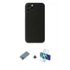 MARSİLYAN™- iPhone 11 Pro Max Kılıf Yadigar Yansıma Serisi - Siyah 3D Antistatik Seramik Nano Ekran Koruyucu + Metal Kamera Lens Koruma Cam - MR