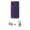 MARSİLYAN™- iPhone 11 Pro Max Kılıf Yadigar Yansıma Serisi - Siyah 6D Mat Seramik Hayalet Nano Ekran Koruyucu + Gold Rainbow Kamera Lens Koruma Cam
