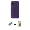 MARSİLYAN™- iPhone 11 Pro Max Kılıf Yadigar Yansıma Serisi - Siyah 6D Mat Seramik Hayalet Nano Ekran Koruyucu + Metal Kamera Lens Koruma Cam - GS
