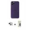 MARSİLYAN™- iPhone 11 Pro Max Kılıf Yadigar Yansıma Serisi - Siyah 6D Mat Seramik Hayalet Nano Ekran Koruyucu + Pers Alüminyum Kamera Lens - SH