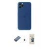 MARSİLYAN™- iPhone 11 Pro Max Kılıf Yadigar Yansıma Serisi - Siyah 6D Mat Seramik Hayalet Nano Ekran Koruyucu + Metal Kamera Lens Koruma Cam - MI