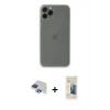 MARSİLYAN™- iPhone 11 Pro Max Kılıf Yadigar Yansıma Serisi - Siyah 6D Mat Seramik Hayalet Nano Ekran Koruyucu + Pers Alüminyum Kamera Lens - LT