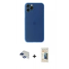 MARSİLYAN™- iPhone 11 Pro Max Kılıf Yadigar Yansıma Serisi - Siyah 6D Mat Seramik Hayalet Nano Ekran Koruyucu + Pers Alüminyum Kamera Lens - LT