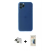 MARSİLYAN™- iPhone 11 Pro Max Kılıf Yadigar Yansıma Serisi - Siyah 6D Mat Seramik Hayalet Nano Ekran Koruyucu + Pers Alüminyum Kamera Lens - YL