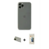 MARSİLYAN™- iPhone 11 Pro Max Kılıf Yadigar Yansıma Serisi - Siyah 6D Mat Seramik Hayalet Nano Ekran Koruyucu + Rainbow Kamera Lens Koruma Cam - YL