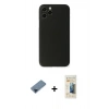 MARSİLYAN™- iPhone 11 Pro Max Kılıf Yadigar Yansıma Serisi - Siyah 6D Mat Seramik Hayalet Nano Ekran Koruyucu + Metal Kamera Lens Koruma Cam - MI