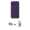 MARSİLYAN™- iPhone 11 Pro Max Kılıf Yadigar Yansıma Serisi - Siyah 6D Mat Seramik Hayalet Nano Ekran Koruyucu + Rainbow Kamera Lens Koruma Cam - YL