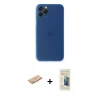 MARSİLYAN™- iPhone 11 Pro Max Kılıf Yadigar Yansıma Serisi - Siyah 6D Mat Seramik Hayalet Nano Ekran Koruyucu + Pembe Renkli Kamera Lens Koruma Cam