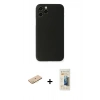 MARSİLYAN™- iPhone 11 Pro Max Kılıf Yadigar Yansıma Serisi - Siyah 6D Mat Seramik Hayalet Nano Ekran Koruyucu + Renkli Kamera Lens Koruma Cam - SI