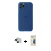 MARSİLYAN™- iPhone 11 Pro Max Kılıf Yadigar Yansıma Serisi - Siyah 6D Mat Seramik Hayalet Nano Ekran Koruyucu + Pers Alüminyum Kamera Lens - SH