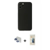 MARSİLYAN™- iPhone 11 Pro Max Kılıf Yadigar Yansıma Serisi - Siyah 6D Mat Seramik Hayalet Nano Ekran Koruyucu + Pers Alüminyum Kamera Lens - LT