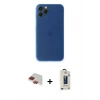 MARSİLYAN™- iPhone 11 Pro Max Kılıf Yadigar Yansıma Serisi - Siyah Bilvis Hayalet Cam Ekran Koruyucu + Pers Alüminyum Kamera Lens - KI
